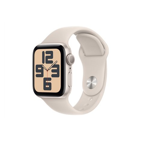 Inteligentny zegarek Apple SE (GPS) Aluminium Starlight 40 mm Odbiornik Apple Pay GPS/GLONASS/Galileo/QZSS Wodoodporny